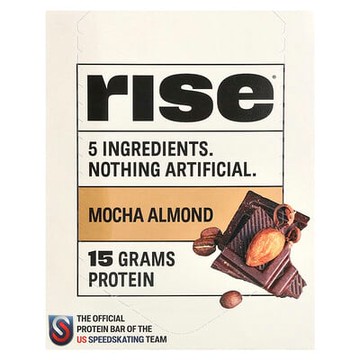 Rise Bar, 蛋白棒，抹茶杏仁，12 根，每根 2.1 盎司（60 克）