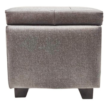 BuyJM 耐磨貓抓皮羅伯特實木腳掀蓋沙發椅 (2色) 收納椅/小沙發凳 (長39公分)  御鐵灰