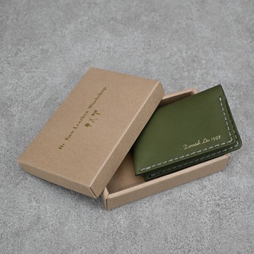 【快速出貨】名片夾 抹茶綠 雙邊名片夾 卡夾 客製化 快速出貨