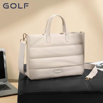 GOLF電腦包女士大容量單肩包15寸筆記本休閑百搭包手提包通勤包