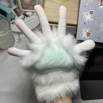 ✅白菜新款kig系獸爪手套毛茸茸系furry五指cos現貨吱吱叫成品可愛