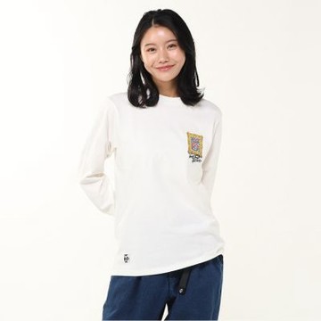 CHUMS Art Booby Brushed L/S T-Shirt 男 長袖上衣 白色 CH012664W001