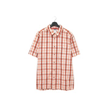 Back to Green-品牌襯衫The North Face橘格 d-09 vintage shirt