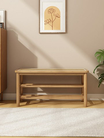 換鞋凳簡約現代家用門口鞋柜坐凳一體進門可坐穿鞋凳多功能長條凳