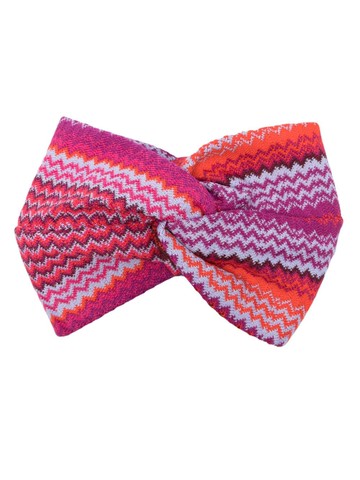 Missoni - zigzag-woven twisted headband - women - Wool/Acrylic - One Size - Pink