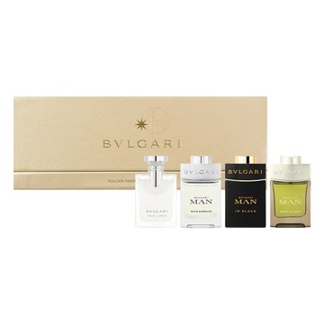 【BVLGARI 寶格麗】男性迷你香水禮盒 5ml*4