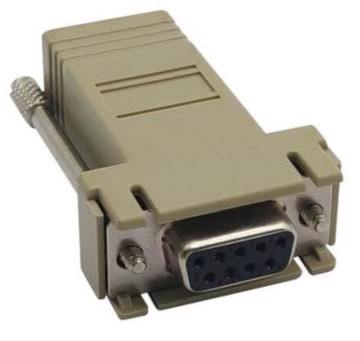 DB9母轉RJ45 8P8C RS232串口轉接頭 5入/包(含稅)【佑齊企業 iCmore】