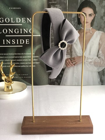 原創灰色氣質款經典髮箍