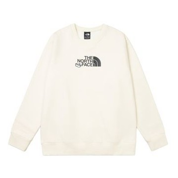 The North Face 北臉 長袖上衣 男 女 大學T 針織刷毛 U FREERIDE CREW GRAPHIC 米白 NF0A8F0SQLI
