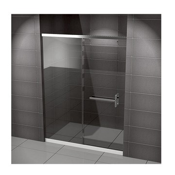 【海夫】ITAI一太 皇冠5248 無/單/雙緩衝式淋浴門 不鏽鋼/鋁合金 一字單開型+左右固定面 強化玻璃8mm