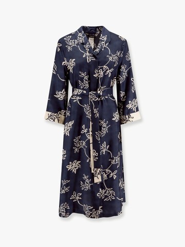 Timeo kaftan silk dress with floral print - 'S MAX MARA - gender_Woman