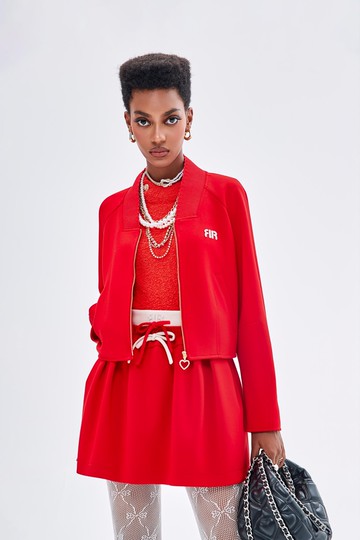 火焰色運動風外套