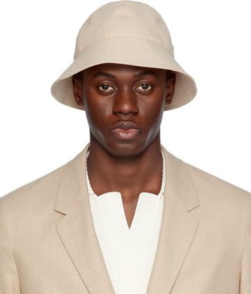 ZEGNA 驼色 Oasi Lino 系列渔夫帽