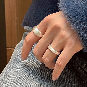 戒指 925 純銀戒指 通體純銀 銀飾 ins戒指 個性戒指 情侶戒指 可調節 開口戒指 ins風 情人節禮物 156