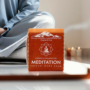尼泊爾喜馬拉雅之寶冥想淨化護膚養髮皂100g(去除髒污平靜心靈)