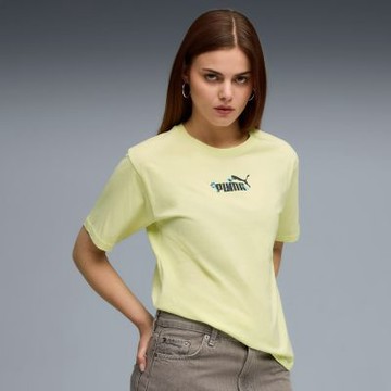 PUMA 短袖上衣 女 歐規 NATURE 2.0 黃 68807735