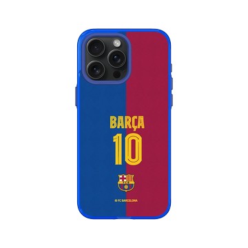 iPhone 15 Pro Max Clear 激光藍 - FC Barcelona - BARÇA 10