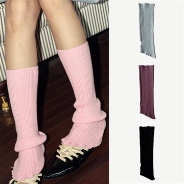 【巴黎精品】現貨+預購 針織堆堆襪套泡泡襪小腿襪秋冬造型防寒加絨厚磅休閒生日禮物-花邊堆堆襪6色a1ls85