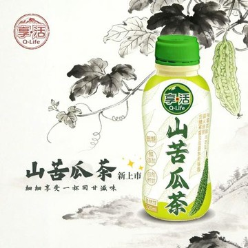 Q-life 享活 山苦瓜茶 320ml 48瓶/2箱 清涼回甘 純天然 無添加糖 無防腐劑 加班熬夜 大魚大肉 大餐聚會