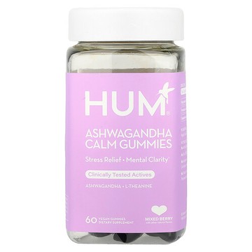 HUM Nutrition, 南非醉茄舒緩軟糖，什錦漿果味，60 粒素食軟糖