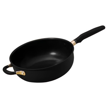 MEYER 美亞 Accent 陽極氧化不沾鍋萬用深煎鍋 微金亞光黑 4.3L 26cm 深煎炒多用途 適用電磁爐  1個