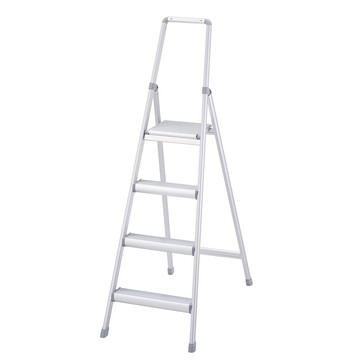 【長谷川Hasegawa設計好梯】家具系鋁梯/踏台/梯子/工作梯(銀色) 4階