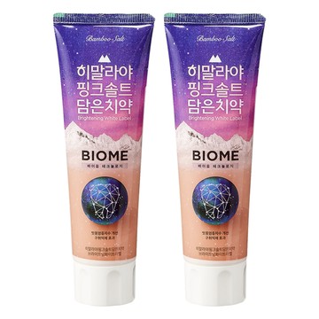 BAMBOO SALT 竹鹽 喜馬拉雅粉晶鹽牙膏 BIOME雙效  100g  2條