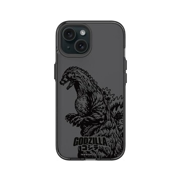 iPhone 15 Clear 酷墨灰 - 哥吉拉 Godzilla - 哥吉拉素描