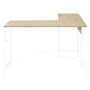 《HOPMA》工業風L型工作桌 台灣製造 雙向桌 電腦桌 辦公桌 書桌-淺橡(漂流)木