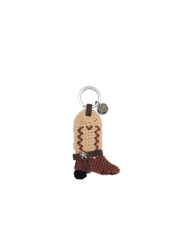 Crochet Western Boots Charm_Brown