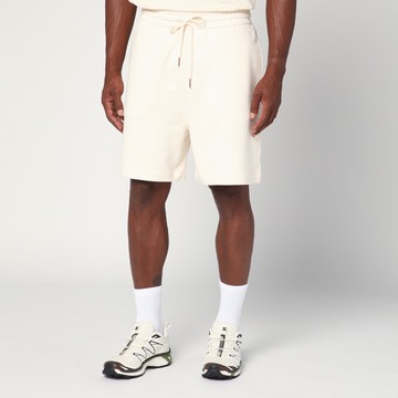 Ivory white cotton shorts
