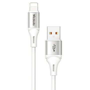 Mcdodo 麥多多 Alpha 矽膠快充線 3A數據線  1.2m  1條  White