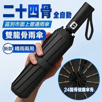 🔥台灣出貨🔥雨傘 24骨自動傘 黑膠自動傘 折疊傘 大雨傘 抗風傘 加大自動傘 晴雨傘 防曬傘 太陽傘777