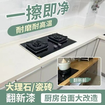 源頭工廠 萊碩水性瓷磚漆大理石臺麵地磚改色漆室內專用耐高溫防水防黴油漆