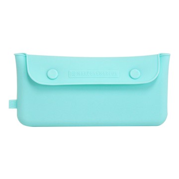 MARCUS&MARCUS 輕巧矽膠餐具收納袋 不含BPA/phthalate  1個  湖水綠