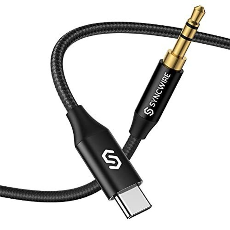 Syncwire Type-C to 3.5mm Aux アダプター AUX端子 オーディオ ステレオ ケーブル  【DAC搭載/ハイレゾ再生/高耐久/車載用? 通販 LINEポイント最大0.5%GET | LINEショッピング