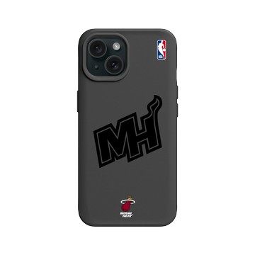 iPhone 15 SolidX 黑 - NBA - B&W-邁阿密熱火 Miami Heat B&W - Light
