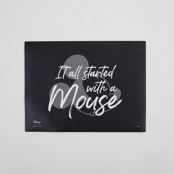 迪士尼黑標系列PVC餐墊-MOUSE