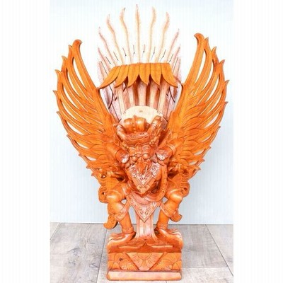 木製 ガルーダ　彫刻 約30cm asiantique_080187_10.jpg