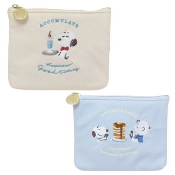 小禮堂 Snoopy 史努比 皮質面紙化妝包 (下午茶)