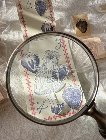 草莓系列 木質手帳印章