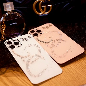 蘋果12promax手機后膜鏡頭膜iPhone11背膜奢華鑲鉆彩膜改色后蓋膜