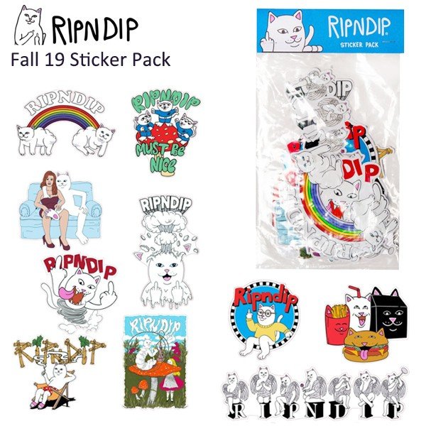 リップンディップ Ripndip Fall 19 Sticker Pack ステッカーパック 10枚セット 小物 2 通販 Lineポイント最大0 5 Get Lineショッピング