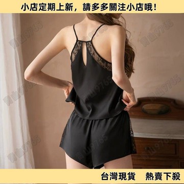【超值必入】150kg性感蕾絲吊帶睡衣女年新款夏季冰絲薄款套裝家居洋氣 居家服 休閒睡衣女 夏季寬鬆睡衣 短袖短褲兩件套