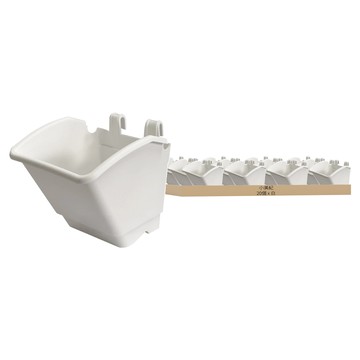 小美紀 花牆單掛盆 Set 20 台灣製造 塑膠材質  白  1層