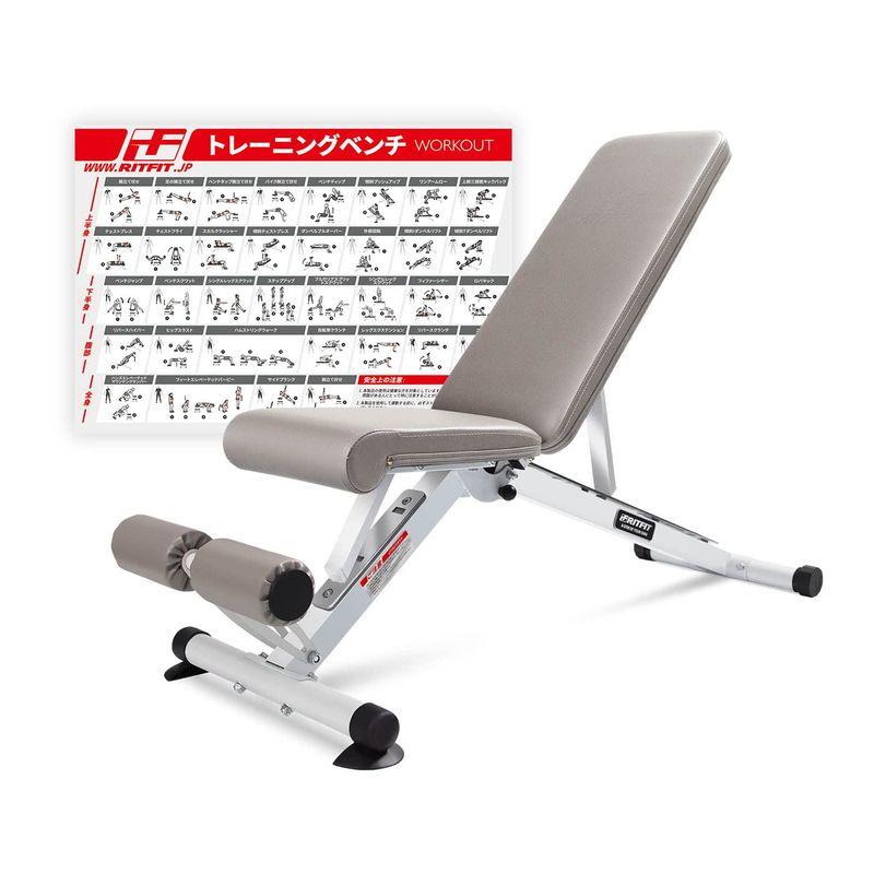 RITFIT トレーニングベンチ インクラインベンチ 可変式フラットベンチ ...