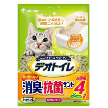 Unicharm除臭抑菌沸石矽膠砂 4L【兩包組】