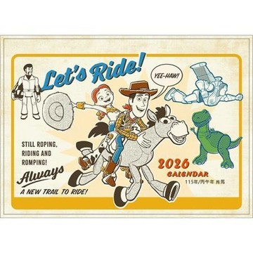 迪士尼2026 25K三角桌曆/玩具總動員