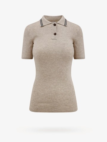 Cashmere blend polo shirt - BRUNELLO CUCINELLI - gender_Woman