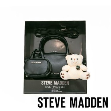 STEVE MADDEN-素面法棍小包三件禮盒組-黑色